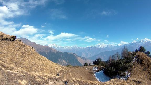 Breathtaking views of Nanda Devi, Dronagiri and Hathi Parvat
